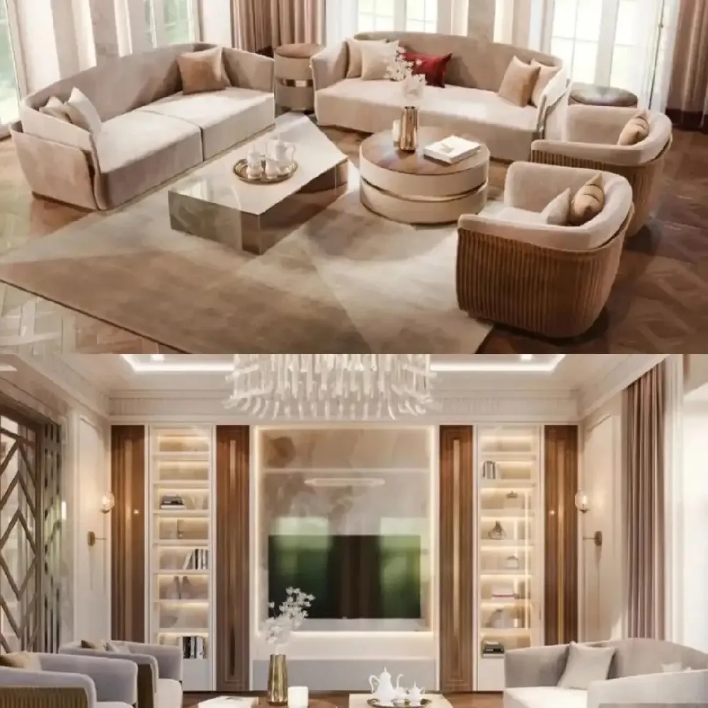 【现代轻奢典范】860平米现代轻奢别墅设计案例